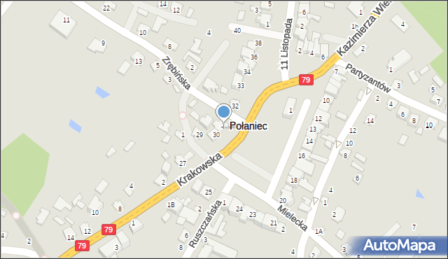 Połaniec, Plac Uniwersału Połanieckiego, 31, mapa Połaniec