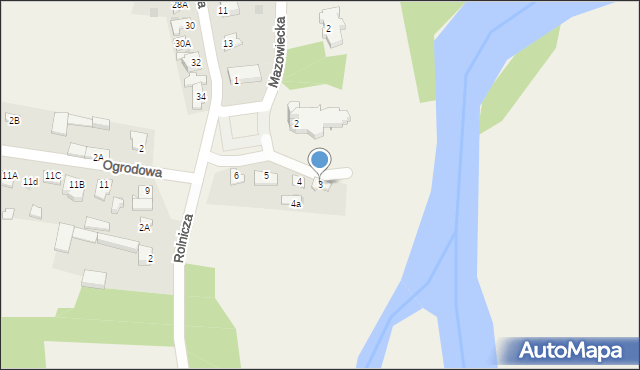 Pomiechowo, Plac św. Anny, 3, mapa Pomiechowo