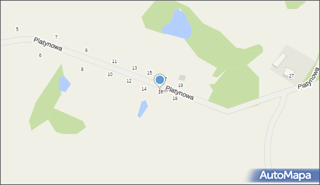 Pomieczyno, Platynowa, 16, mapa Pomieczyno