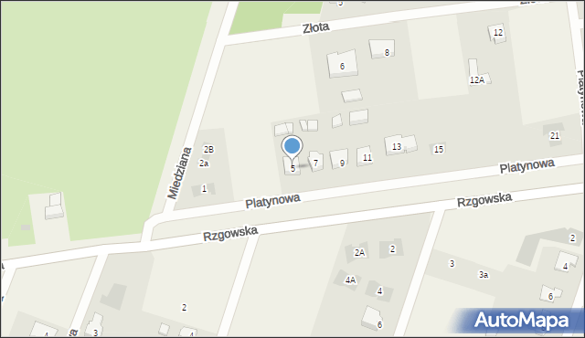 Posoka, Platynowa, 5, mapa Posoka