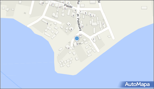 Powidz, Plac Piaskowy, 3, mapa Powidz