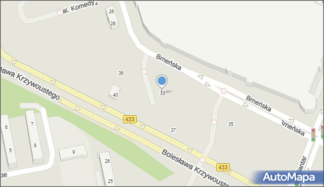 Poznań, Pleszewska, 33, mapa Poznania