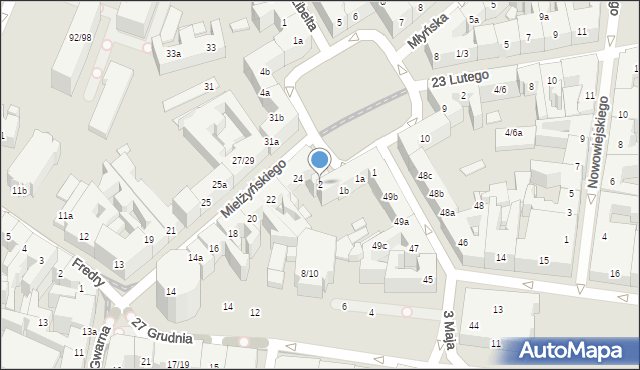 Poznań, Plac Ratajskiego Cyryla, 2, mapa Poznania