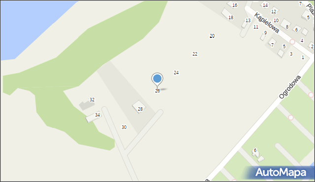 Prądocin, Plażowa, 26, mapa Prądocin