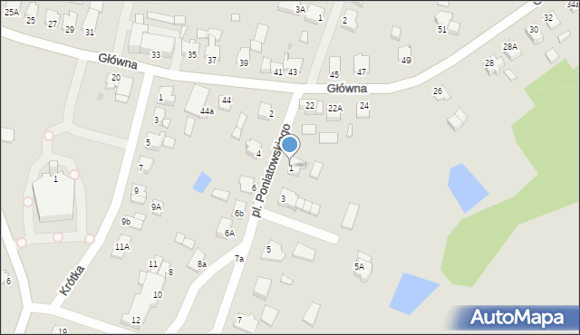 Pruszcz, Plac Poniatowskiego, 1, mapa Pruszcz
