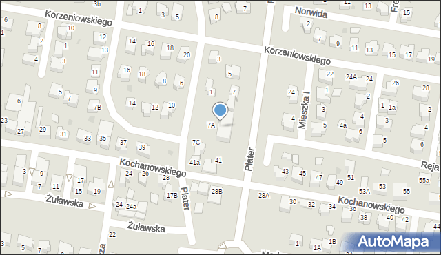 Pruszcz Gdański, Plater Emilii, 19, mapa Pruszcz Gdański