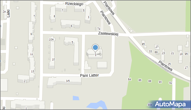 Pruszków, Plac Wyszyńskiego Stefana, ks. kard., 1, mapa Pruszków