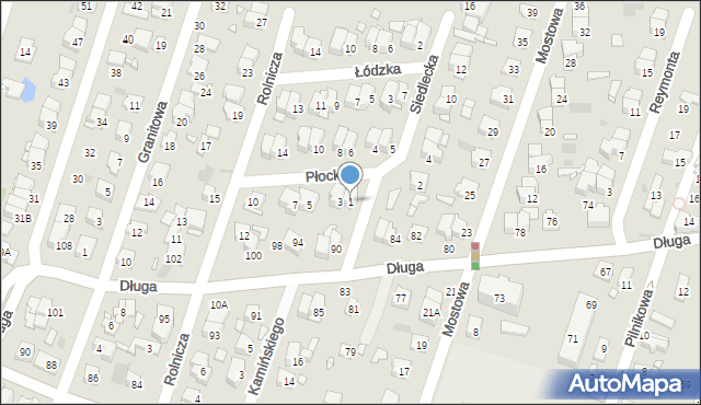 Pruszków, Płocka, 1, mapa Pruszków