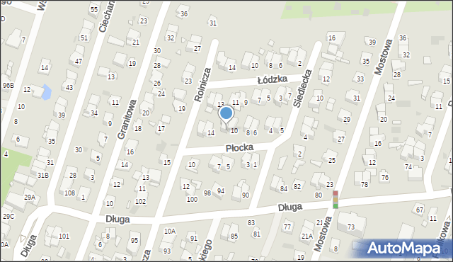 Pruszków, Płocka, 12, mapa Pruszków