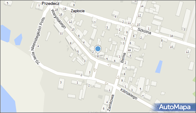 Przedecz, Plac Wolności, 4, mapa Przedecz