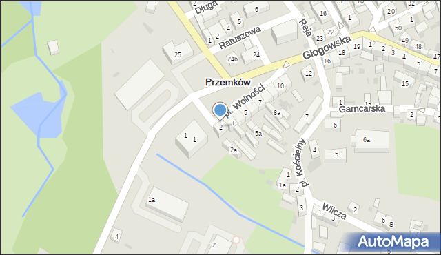 Przemków, Plac Wolności, 2, mapa Przemków