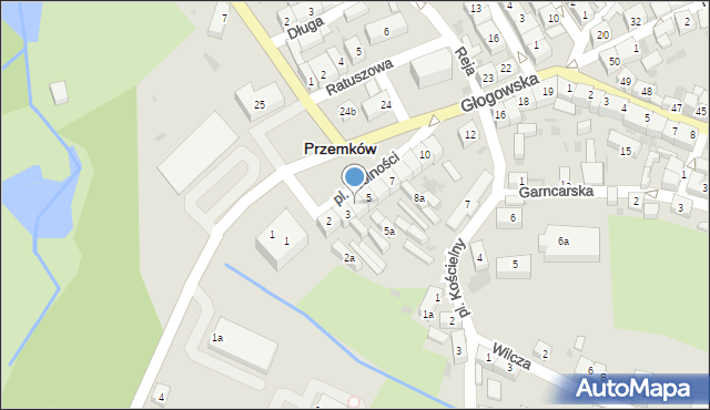 Przemków, Plac Wolności, 4, mapa Przemków
