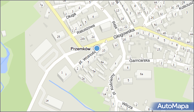 Przemków, Plac Wolności, 8, mapa Przemków