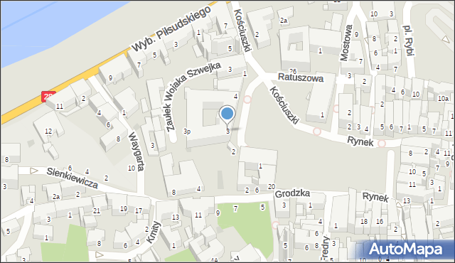 Przemyśl, Plac Dominikański, 3, mapa Przemyśla