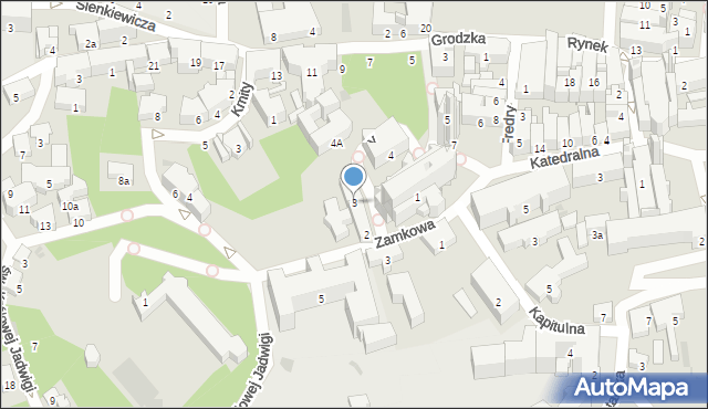 Przemyśl, Plac Katedralny, 3, mapa Przemyśla