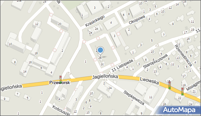 Przeworsk, Plac Chopina Fryderyka, 2b, mapa Przeworsk