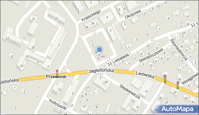 Przeworsk, Plac Chopina Fryderyka, 2c, mapa Przeworsk