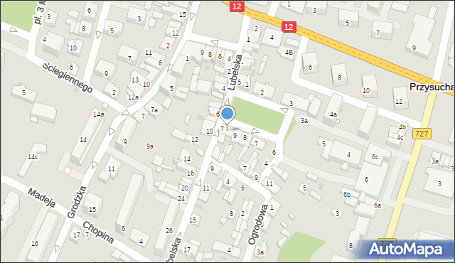 Przysucha, Plac Wyszyńskiego Stefana, ks. kard., 10, mapa Przysucha