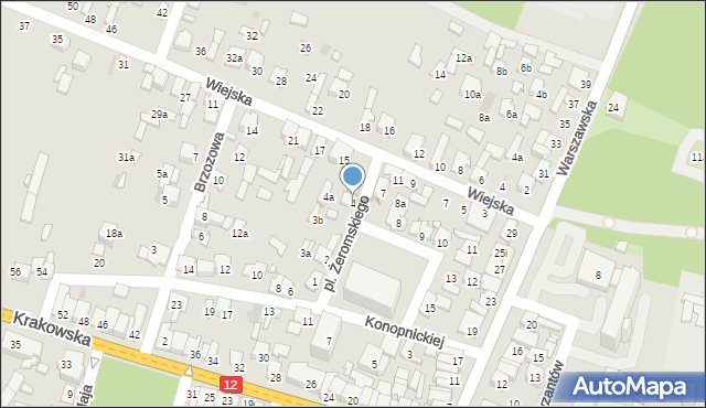 Przysucha, Plac Żeromskiego Stefana, 4, mapa Przysucha