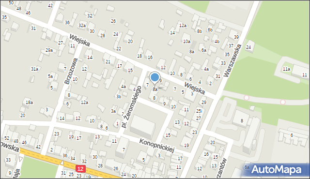 Przysucha, Plac Żeromskiego Stefana, 8a, mapa Przysucha