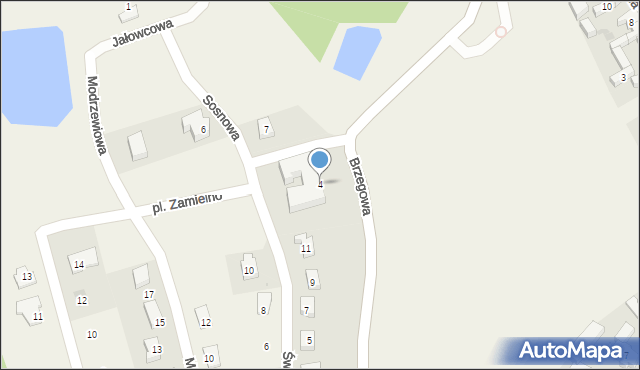 Pszczew, Plac Zamielno, 4, mapa Pszczew