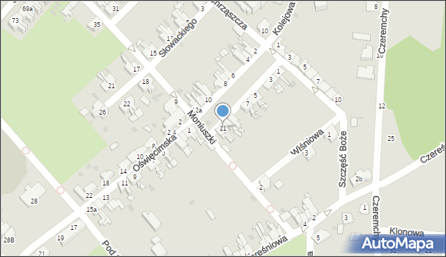 Pyskowice, Plac Żwirki i Wigury, 11, mapa Pyskowice