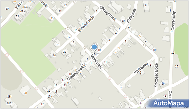 Pyskowice, Plac Żwirki i Wigury, 12a, mapa Pyskowice