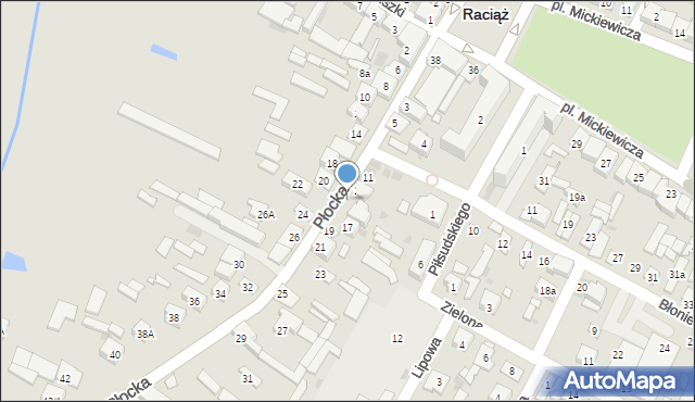 Raciąż, Płocka, 15, mapa Raciąż