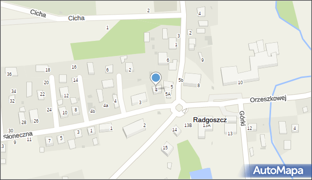 Radgoszcz, Plac św. Kazimierza, 4, mapa Radgoszcz