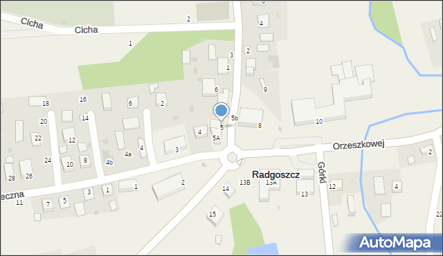 Radgoszcz, Plac św. Kazimierza, 5, mapa Radgoszcz