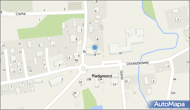 Radgoszcz, Plac św. Kazimierza, 8, mapa Radgoszcz