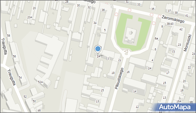 Radom, Plac Konstytucji 3 Maja, 1A, mapa Radomia