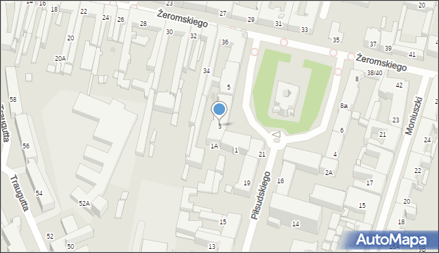 Radom, Plac Konstytucji 3 Maja, 3, mapa Radomia
