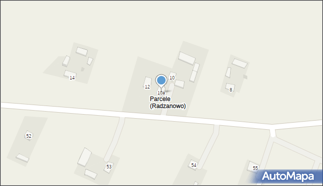 Radzanowo, Płocka, 10a, mapa Radzanowo