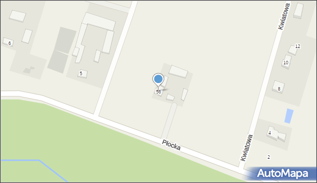 Radzanowo, Płocka, 56, mapa Radzanowo