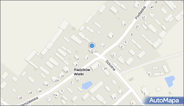 Radzików Wielki, Plac Dymitrowicza, ks. kan., 2, mapa Radzików Wielki