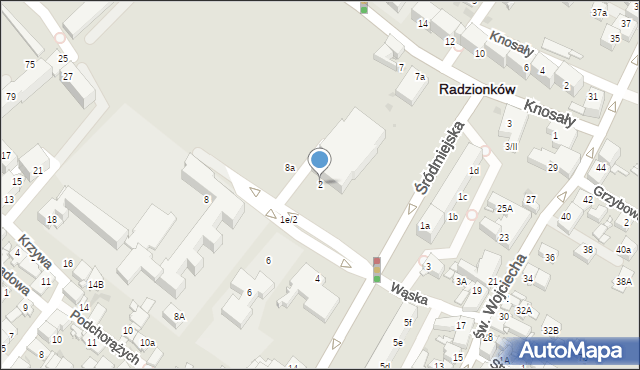 Radzionków, Plac Jana Pawła II, 2, mapa Radzionków