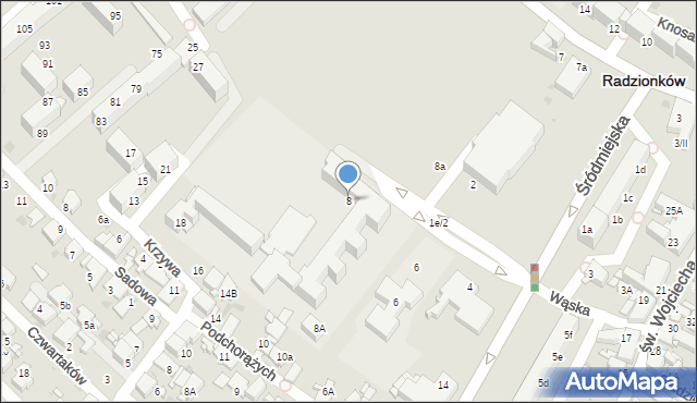Radzionków, Plac Jana Pawła II, 8, mapa Radzionków