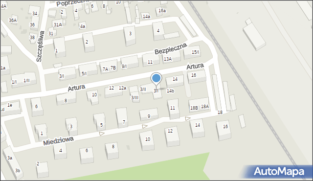 Radzionków, Plac Okrzei Stefana, 3/I, mapa Radzionków