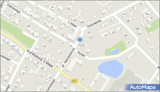 Radzymin, Plac Narutowicza Gabriela, 2, mapa Radzymin