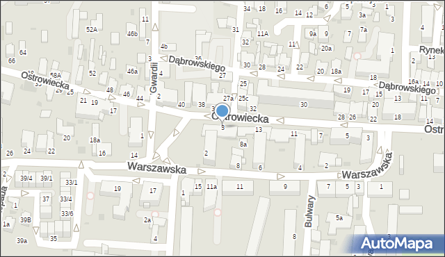 Radzyń Podlaski, Plac Potockiego Ignacego, 3, mapa Radzyń Podlaski