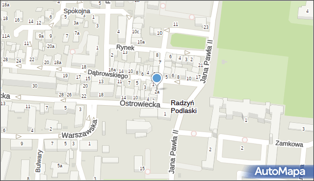 Radzyń Podlaski, Plac Wolności, 3, mapa Radzyń Podlaski