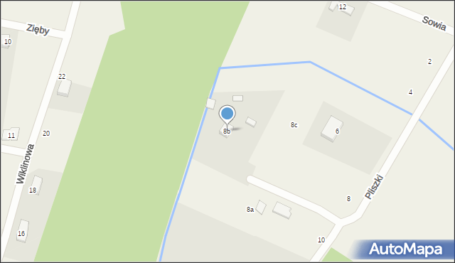 Rakownia, Pliszki, 8b, mapa Rakownia