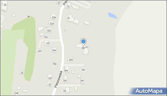 Raszków, Pleszewska, 34c, mapa Raszków