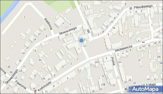 Rawa Mazowiecka, Plac Wolności, 1p, mapa Rawa Mazowiecka