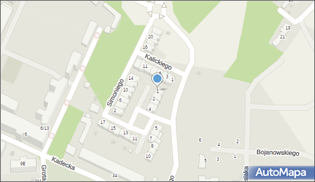 Rawicz, Plac Kowalskiego Włodzimierza, ppłk., 1, mapa Rawicz