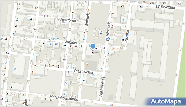 Rawicz, Plac Wolności, 5b, mapa Rawicz