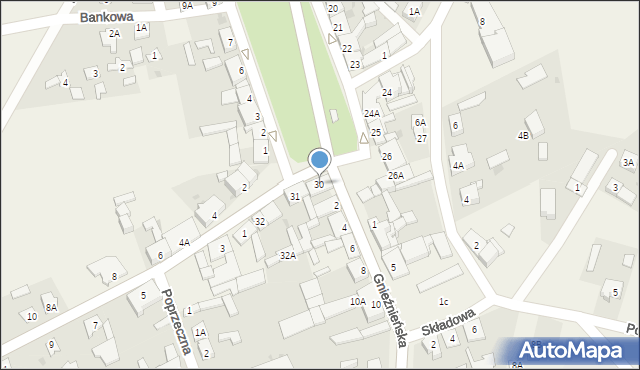 Rogowo, Plac Powstańców Wielkopolskich, 30, mapa Rogowo
