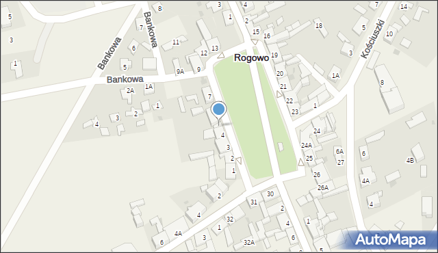 Rogowo, Plac Powstańców Wielkopolskich, 5, mapa Rogowo