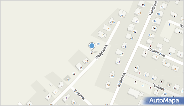 Rokietnica, Platynowa, 17, mapa Rokietnica